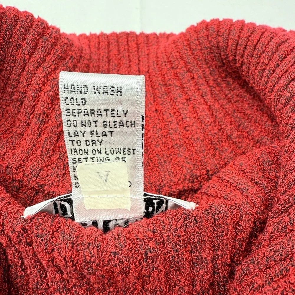 Chico’s Design Red Zipper Front Sweater Pockets Size Large